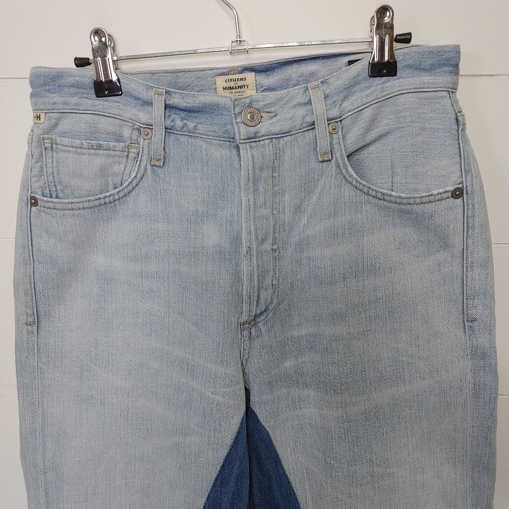 Citizens Of Humanity Cora Crop Relaxed Shadow Inseam Jeans 25 - Picture 3 of 15